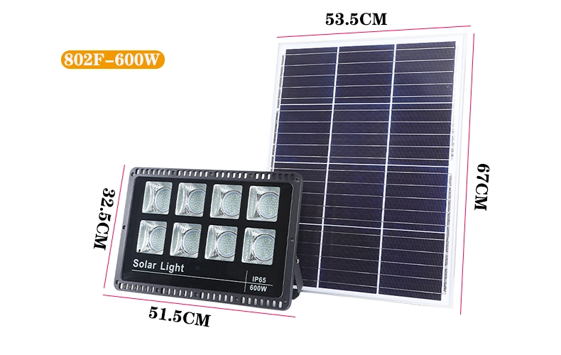 IP65 Solar LED Flood Light Outdoor Solar Solar Sensor Dimmingled Parking Light