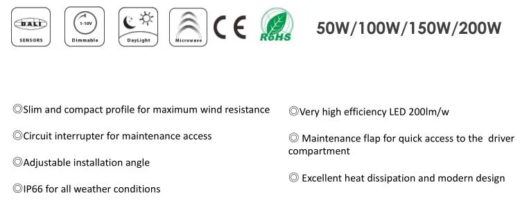 Outstanding Energy Efficiency LED Amenity Luminaire IP66 LED Motorway Lighting 150W