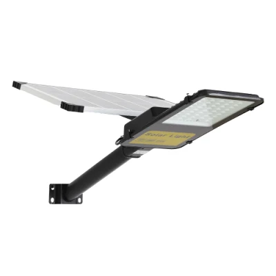 500W Réverbères solaires Lampe d'extérieur, Crépuscule à l'aube IP67 Projecteur LED de sécurité avec télécommande Poteau de montage et support Jardin, Cour, Parking