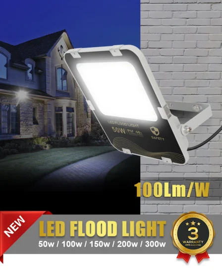 Luminaire d'inondation à DEL de la série Hx de 50 W